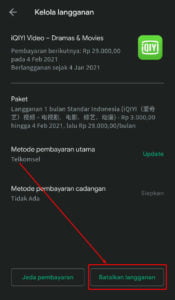 Cara Berhenti Berlangganan Iqiyi Android Mudah