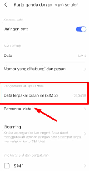 2 Cara Melihat Penggunaan Data Vivo Y12