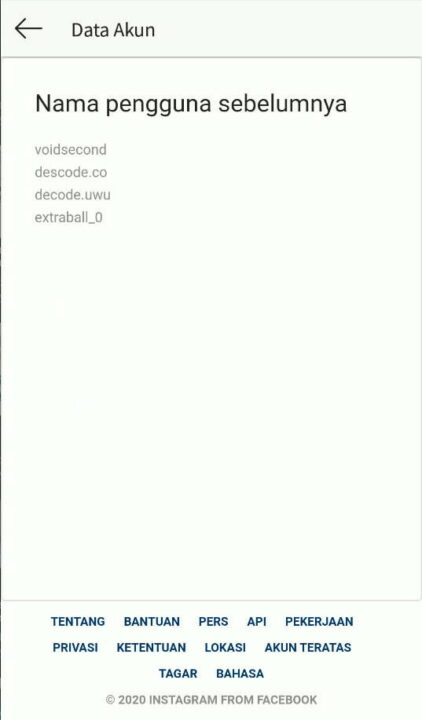 2 Cara Melihat Username Yang Pernah Digunakan Instagram