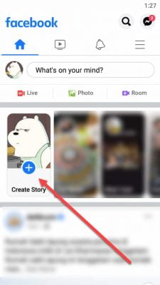 buat story di facebook menggunakan efek dari instagram