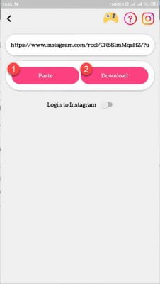 paste dan download reels instagram agar tersimpan di galeri hp