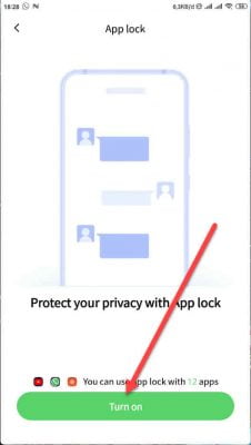 hidupkan app lock untuk mengunci instagram