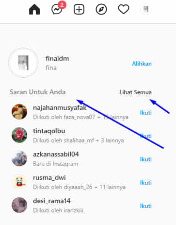 3 Cara Melihat Disarankan Untuk Anda Instagram