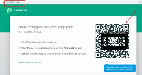 Cara Melihat QR Kode WhatsApp di Laptop