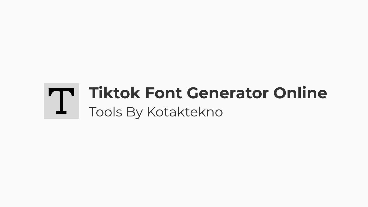 TikTok Font Generator Online